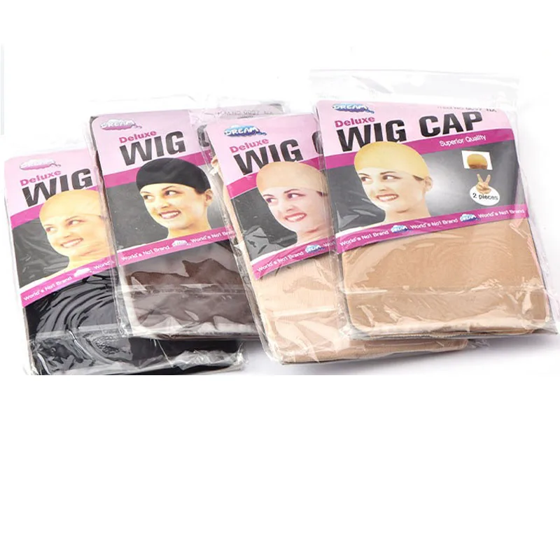 24 قطعة/المجموعة قبعات شعر مستعار لصنع الباروكات 4 لون الشعر صافي الدانتيل غطاء شعر مستعار جوارب مرنة عالية غطاء شبكي شبكات الشعر