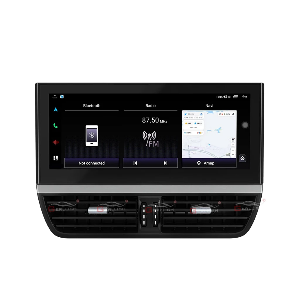 

Gerllish Android Central Console Panel Car Interior Upgrade Kit for Porsche Cayenne 2010-2017 Carplay Video Multimedia LCD