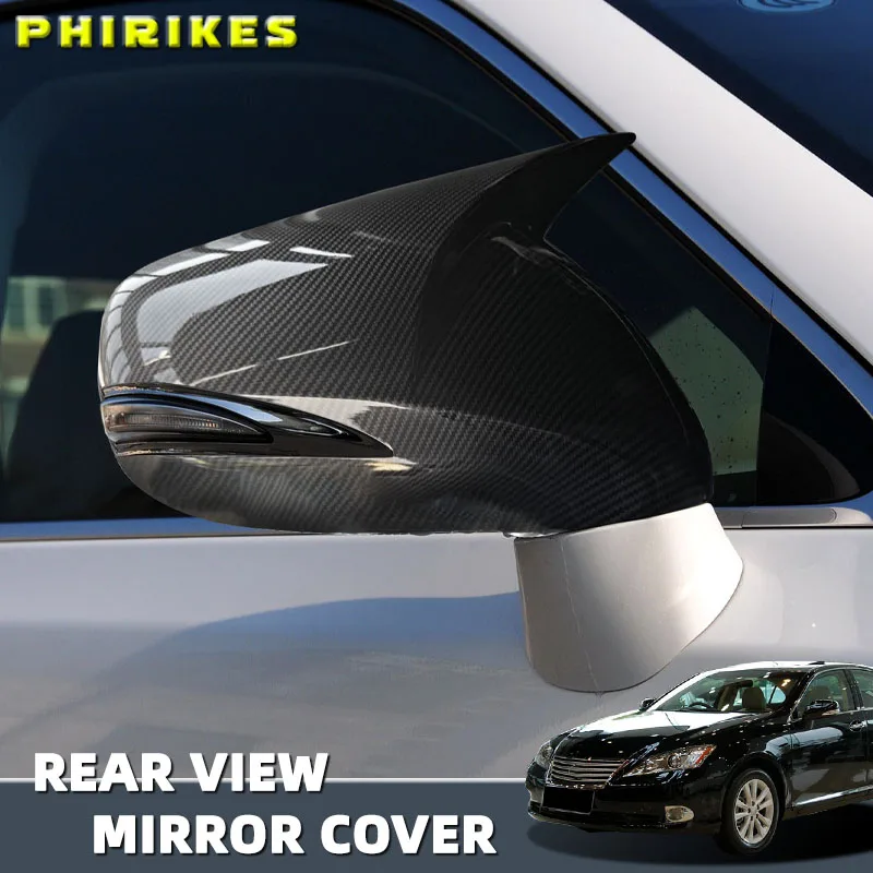 

For LHD Lexus IS350 IS250 ES350 2008-2012 Rearview Mirror Cover Classic Glossy Black Car Decoration