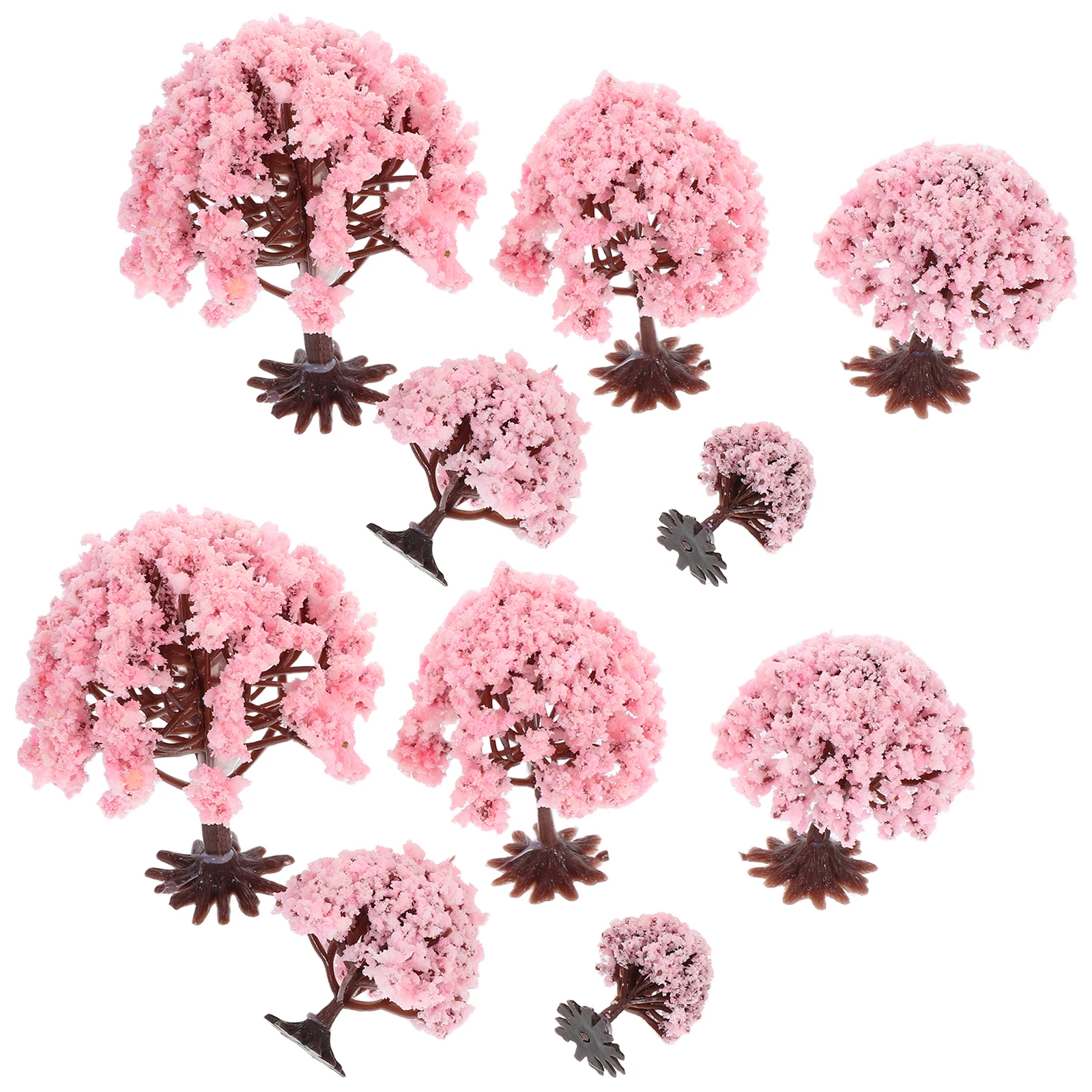 

10 Pcs Artificial Flower Trees Mini Decorative Plants for Sand Table Layout Landscaping Scenery Model Centerpieces