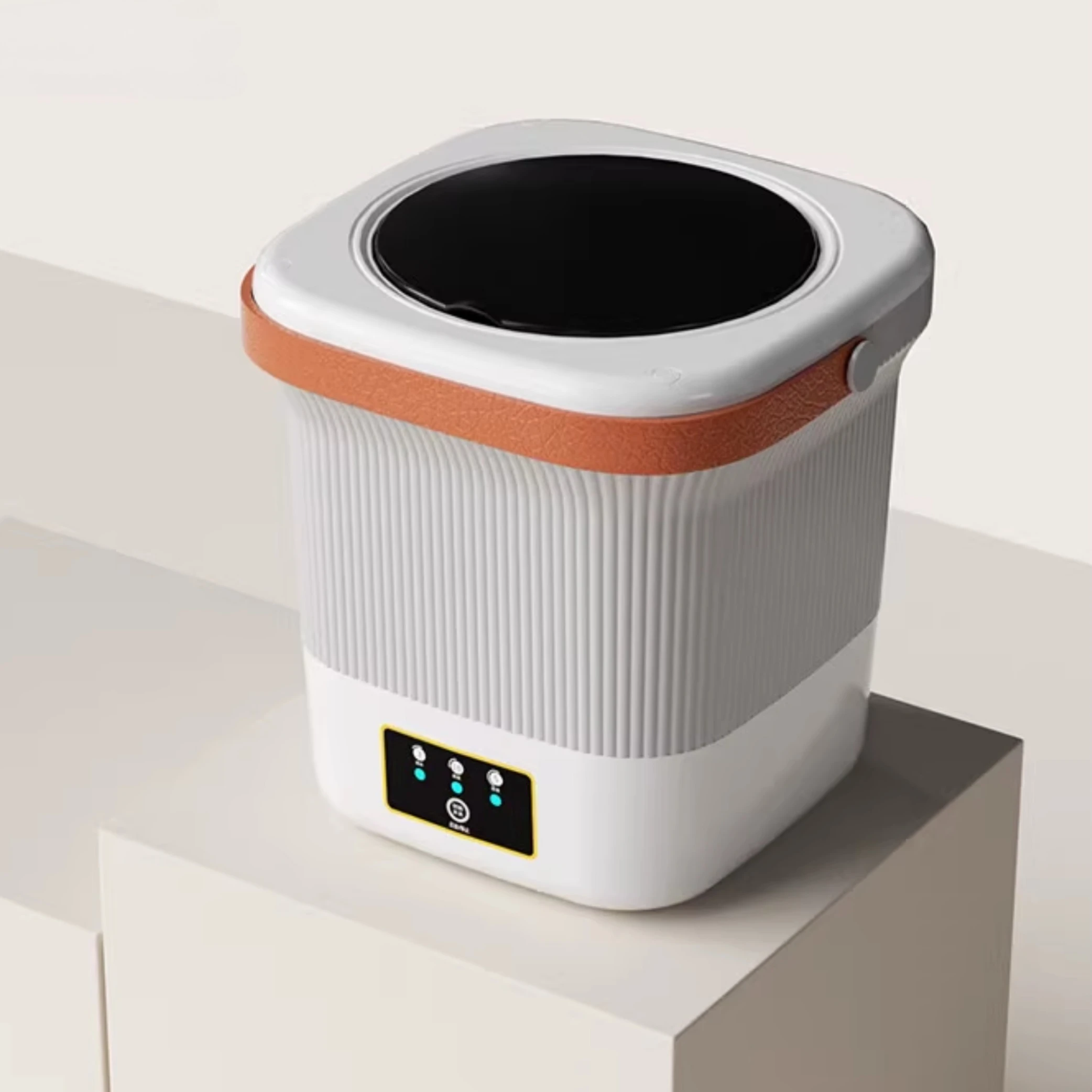 Small mini semi-automatic washing and drying washing machine for underwear