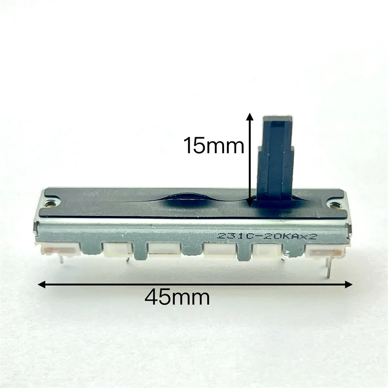 1 PCS Japanese ALPS Sharp 9000 volume specific potentiometer A20KX2 handle length 15mm unequal sound system