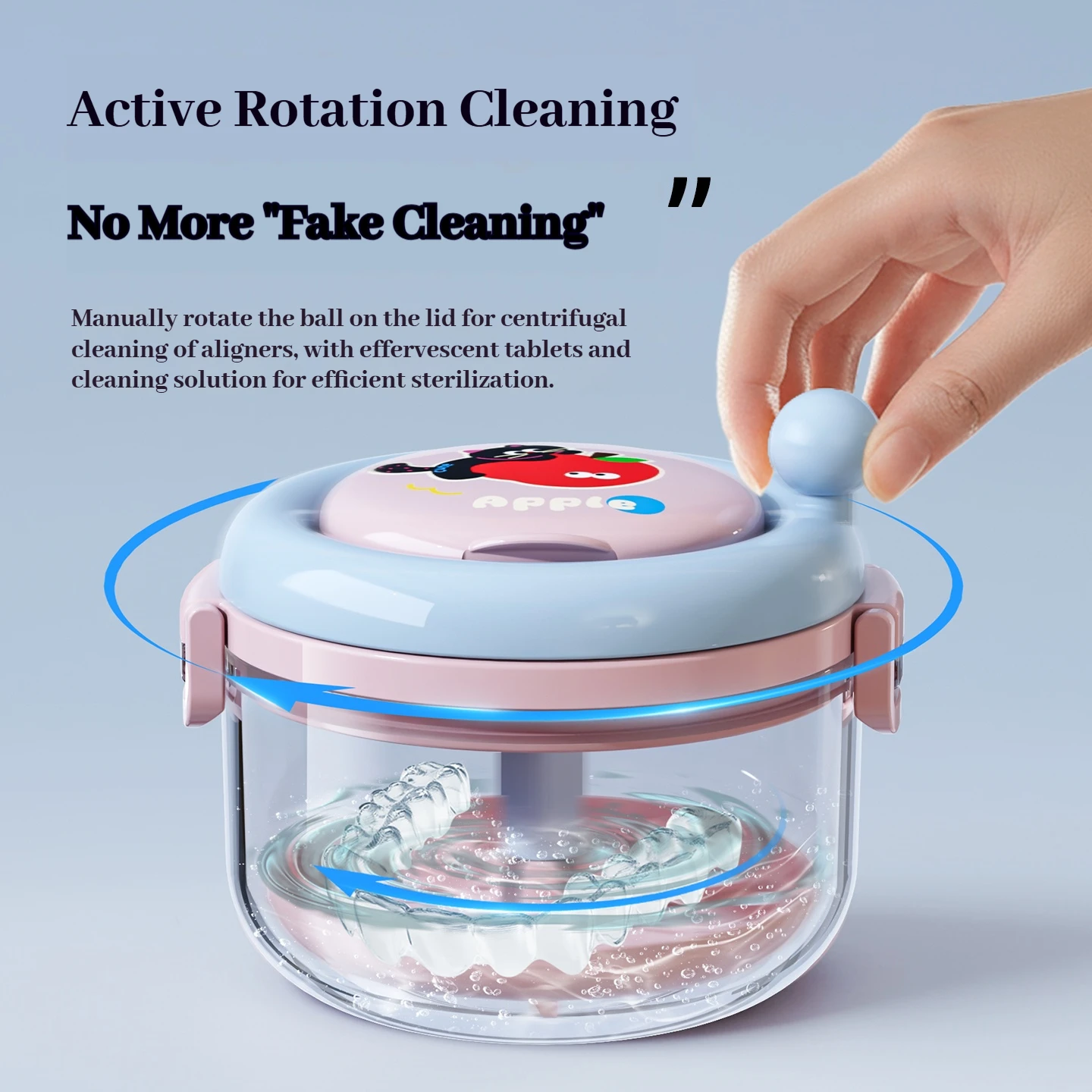 

Compact Retainer Case With Mirror And Cleaning Brush Cute Cat Pattern Orthodontic Aligner Box For Braces Dentures Travel And Dai