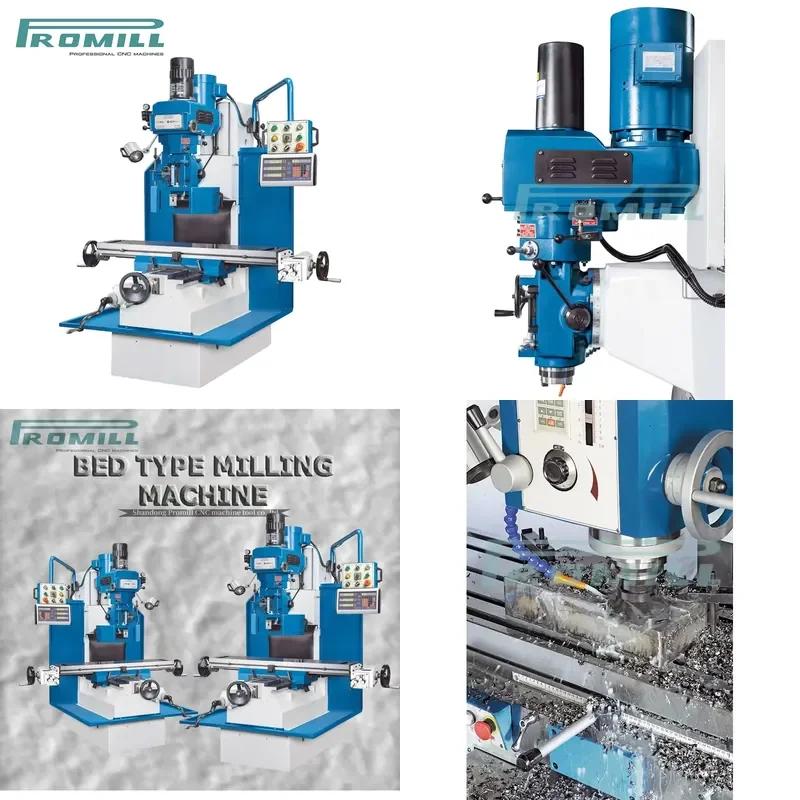 HCY Promill Vertical Bed Milling Machine X713 Manual Medium Multi-Voltage (110/220/380V) CE-conformity ISO40 Spindle