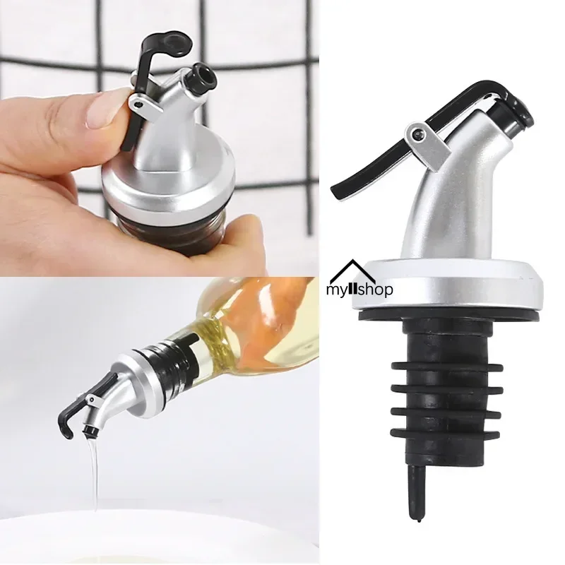 1pc Oil Stopper Stopper Lock Plug Seal Leak-proof Nozzle Sprayer Cap Liquor Dispenser Vinegar Wine Pourer Spouts Gadgets