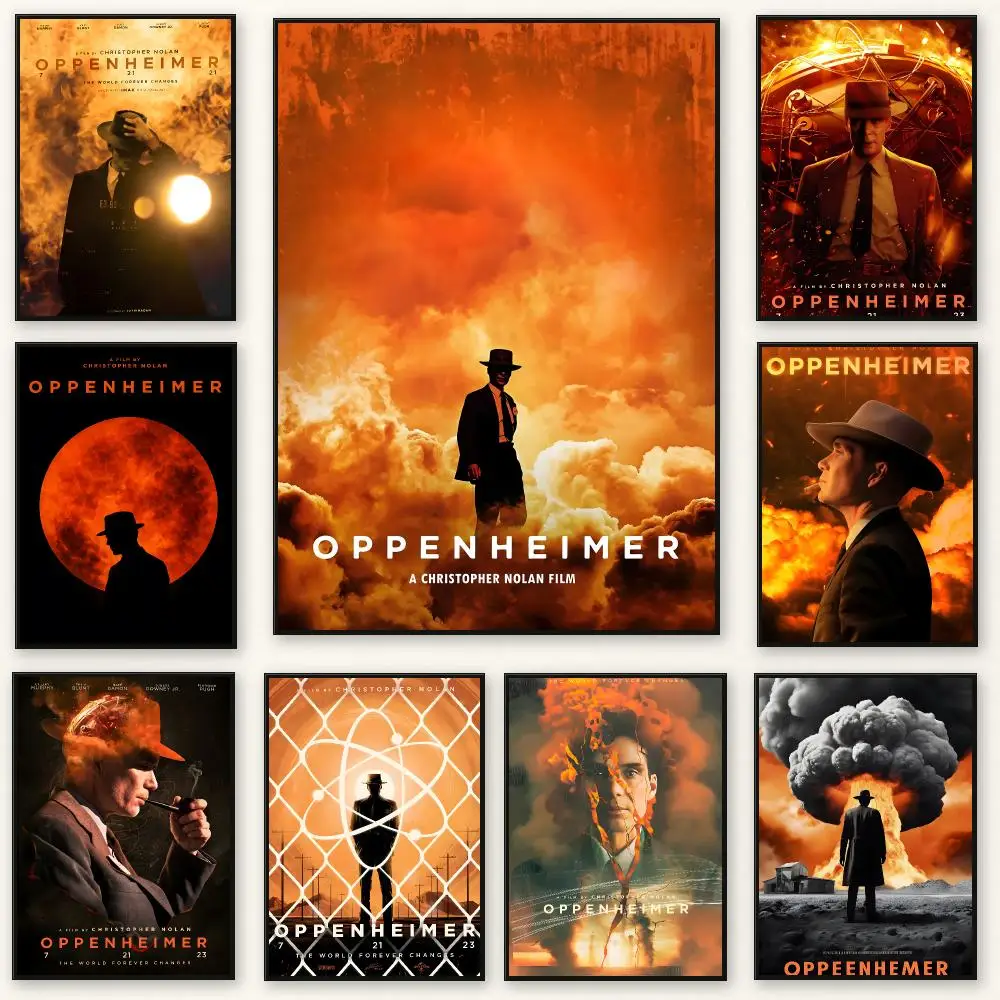 Oppenheimer Poster Frameless Peel-and-Stick Removable Wall Art Print