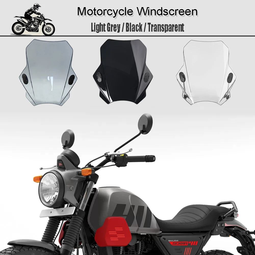 

Motorbike Windscreen, Windscreen Covers, Smoke Lens, Motorcycle Deflector For Himalayan Scram411 2022 2023