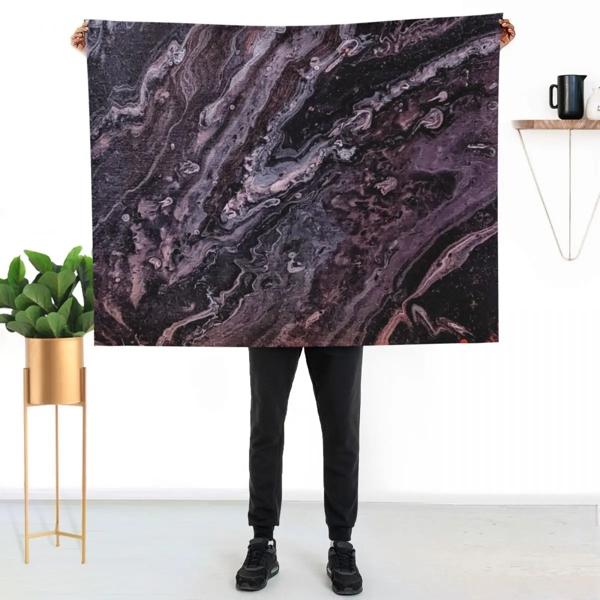 Acid Wash Galaxy Throw Blanket Nap Plaid on the sofa blankets ands Loose Baby for sofa Blankets