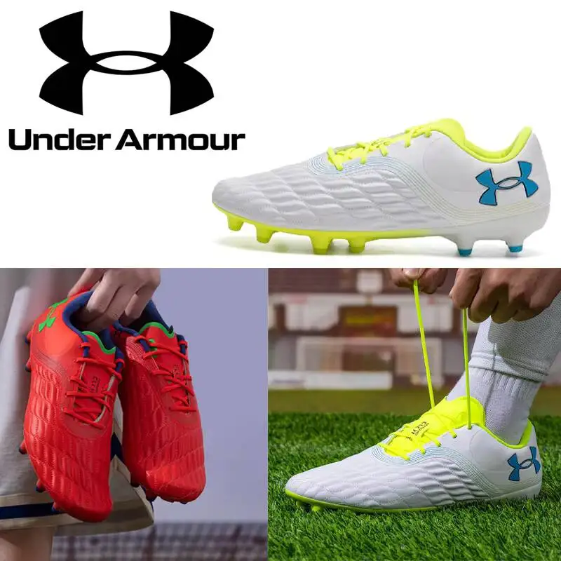 New Under Armour  Sport FG Firm Ground Soccer Cleats 3027038-103/600 UA CLONE Breathable Upper Football Shoes