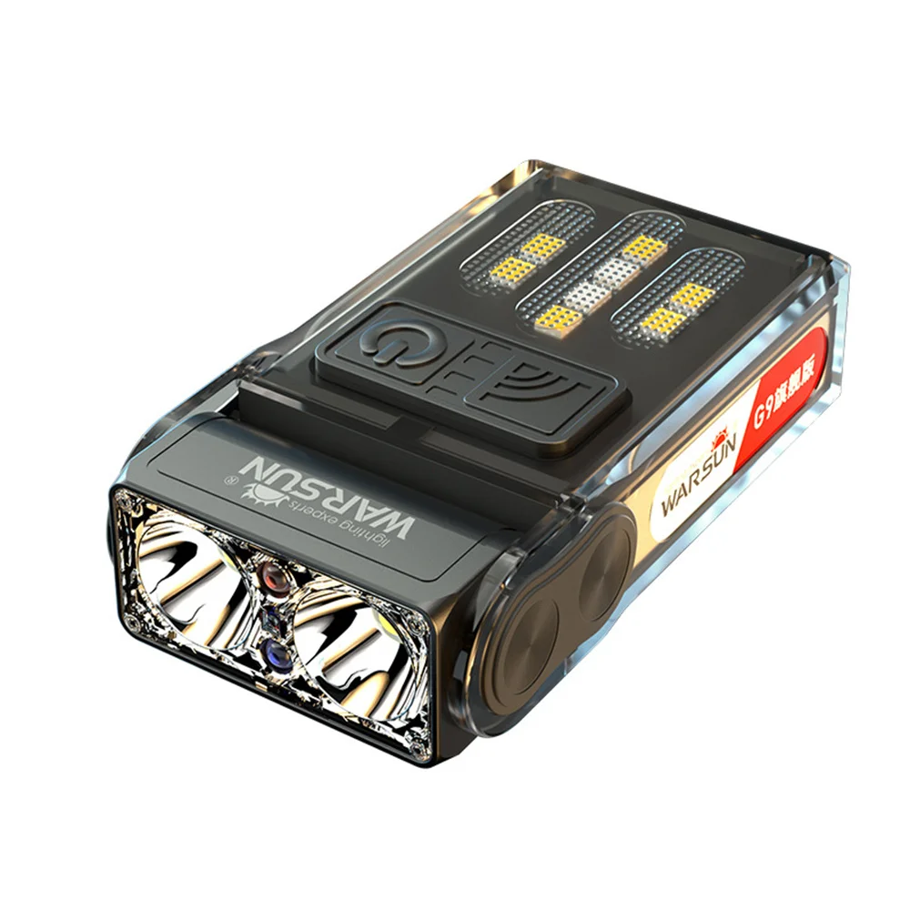 

Портативный сверхъяркий перезаряжаемый налобный фонарь для ночной рыбалки и кемпинга, с длительным временем работы, датчиком движения рук и креплением на кепку