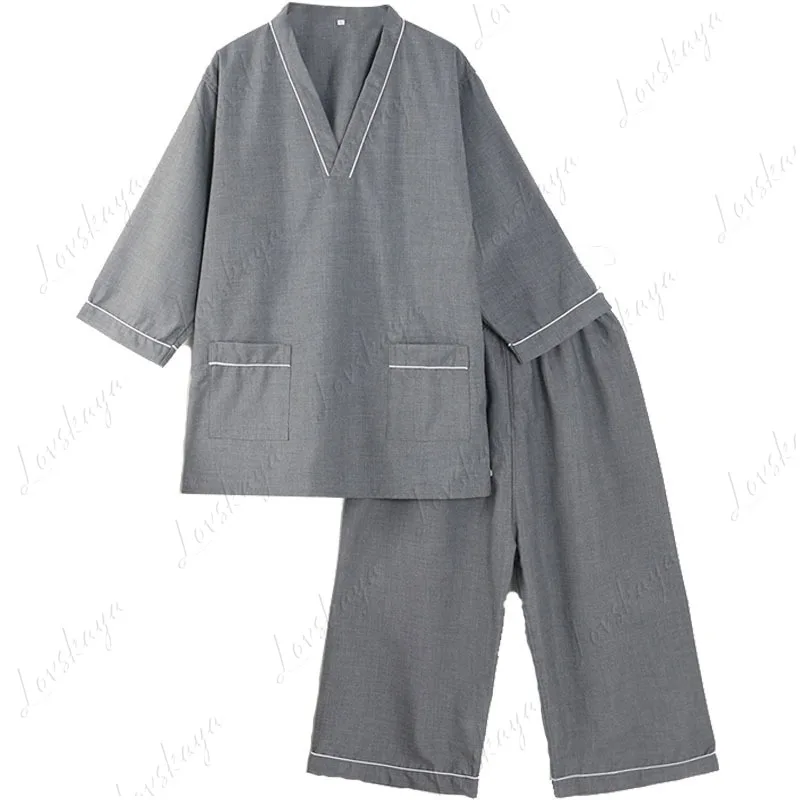 Autumn and Winter 7 Points, Men's Foot Bath, Massage Clothes, Bathing Guests, Pajamas, Saunas, Bathrobes, Women