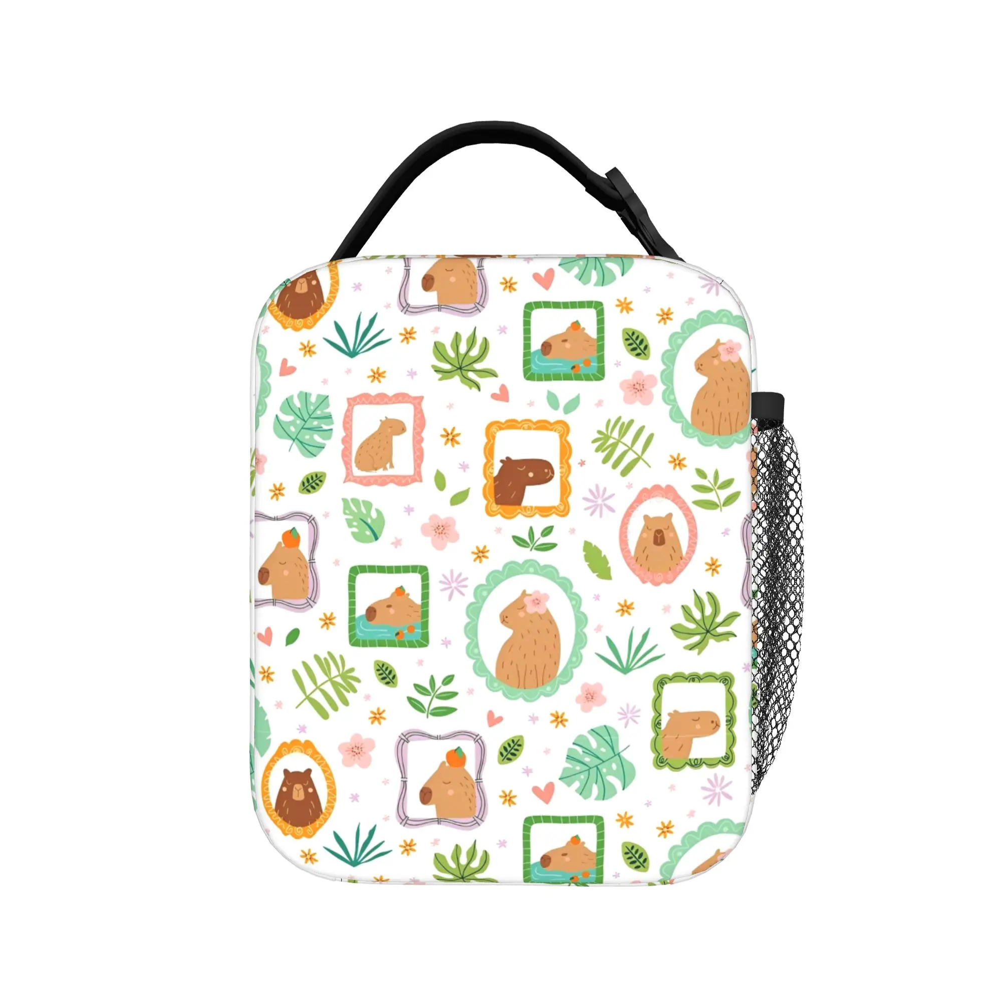 Kawaii Capybara Cartoon Cute Thermal Insulated Lunch Bag for Office  Portable Food Container Bags Cooler Thermal Lunch Boxes