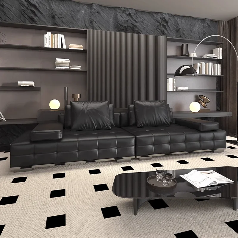 

Minimalistic Recliners Sofa Living Room Large Italian Modern Chaise Couch Lounge Nordic Leather Woonkamer Banken Furniture Home