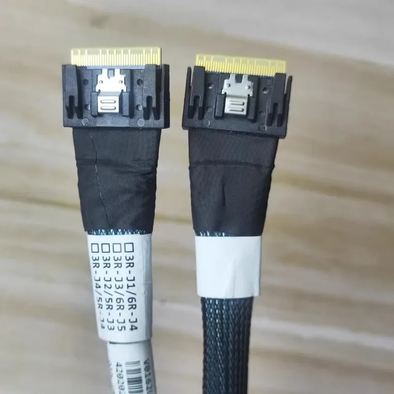 Server data cable Slim SAS SFF-8654 8i to SFF-8654 8x 74P straight head high-speed cable 62 65 76 cm 89cm 109cm