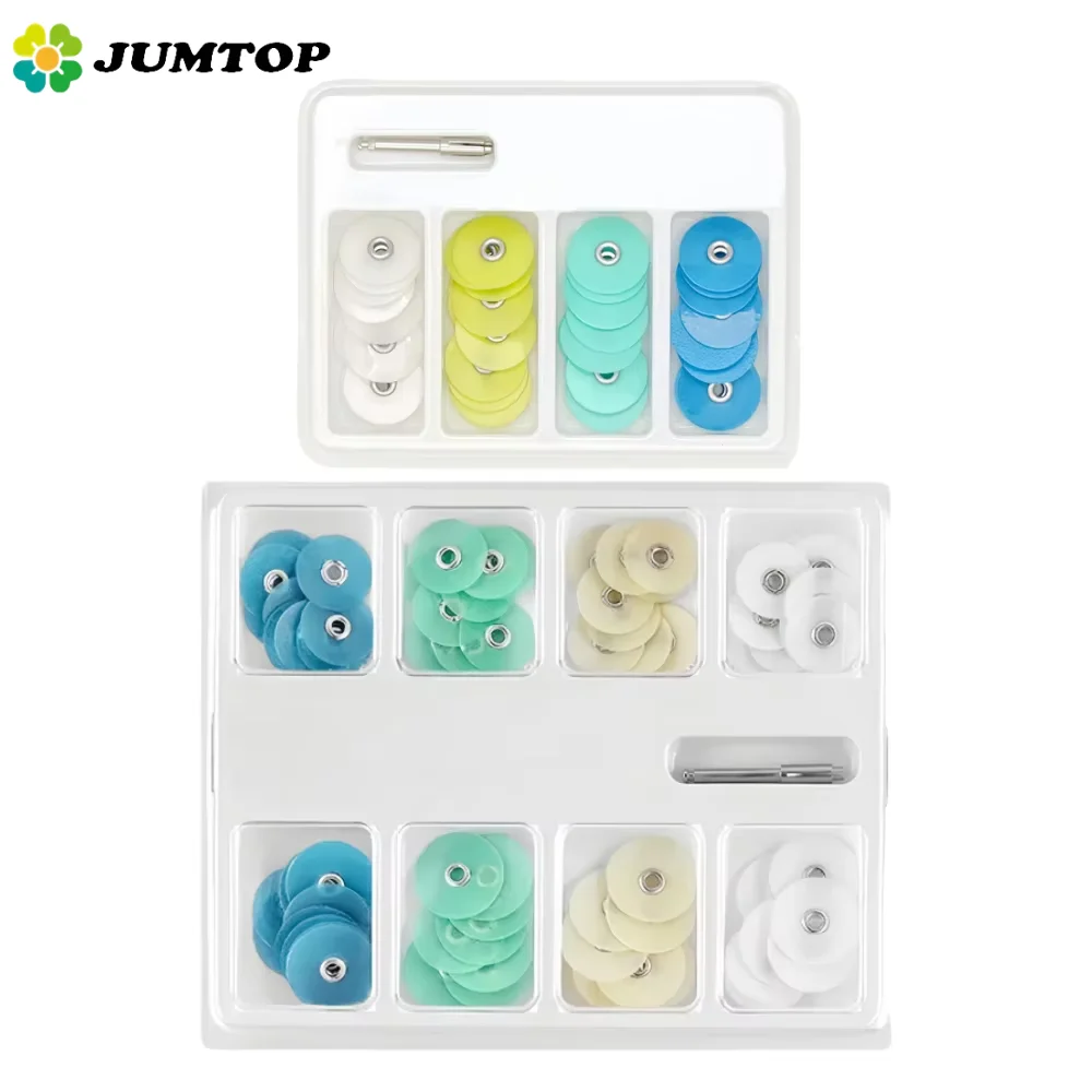 

40Pcs/Box Dental Polishing Discs Holding Rod Mandrel Soflex Flexi Disc RA Shank Teeth Whitening Material Dentistry Tools