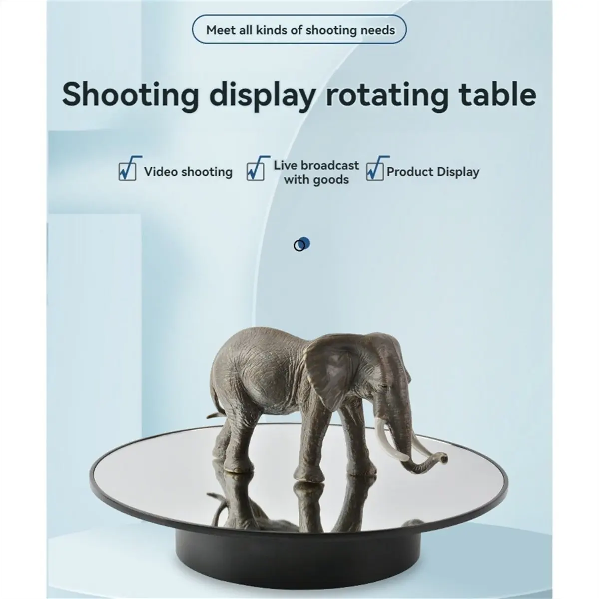 *A14E Motorized Rotating Display Stand Electric Turntable, 360 Degree Revolving Base for Photography, Jewelry, 3D Models