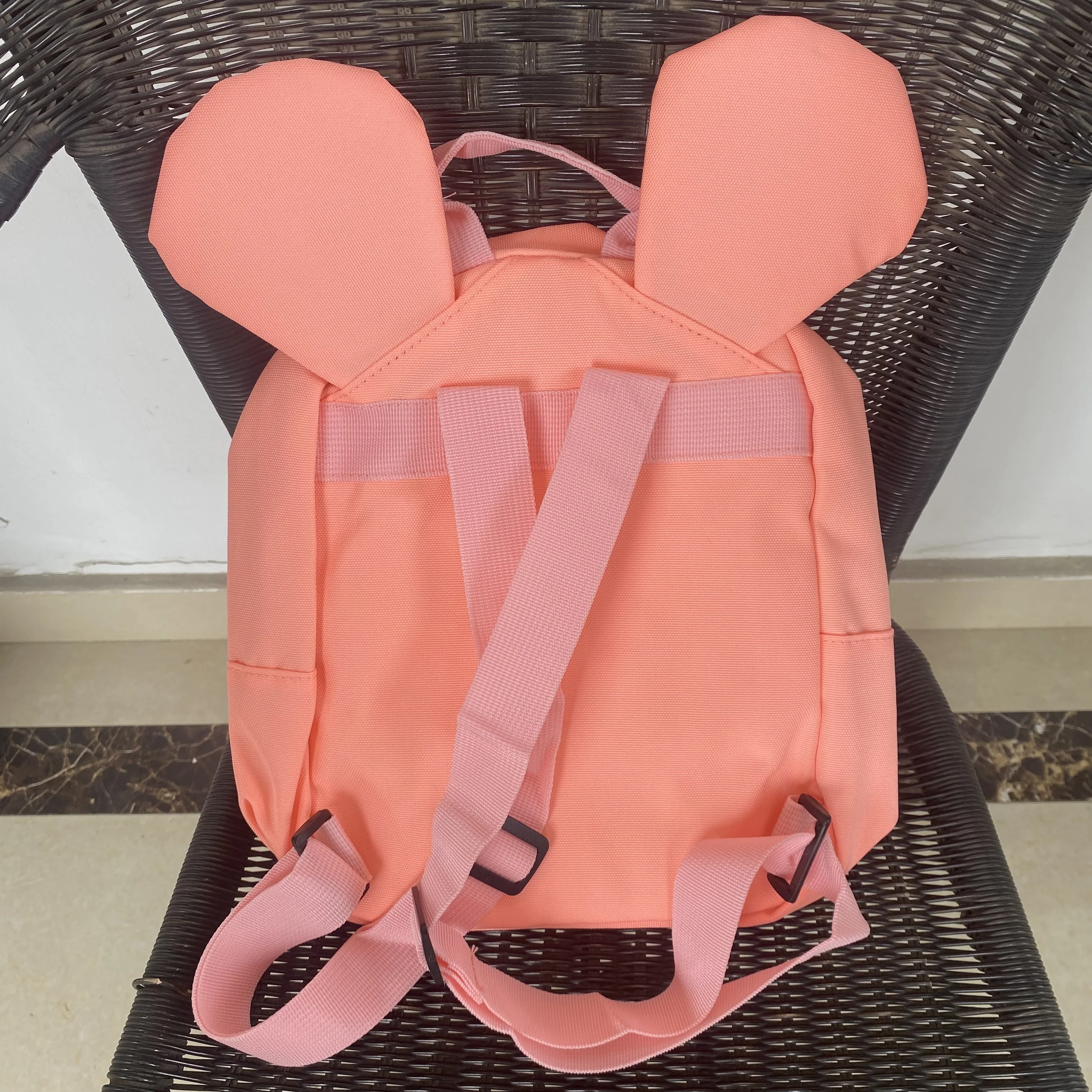 Mochila de infância personalizada, Saco bonito dos desenhos animados para meninos e meninas, Cor doce, Nome bordado, Saco de viagem para crianças