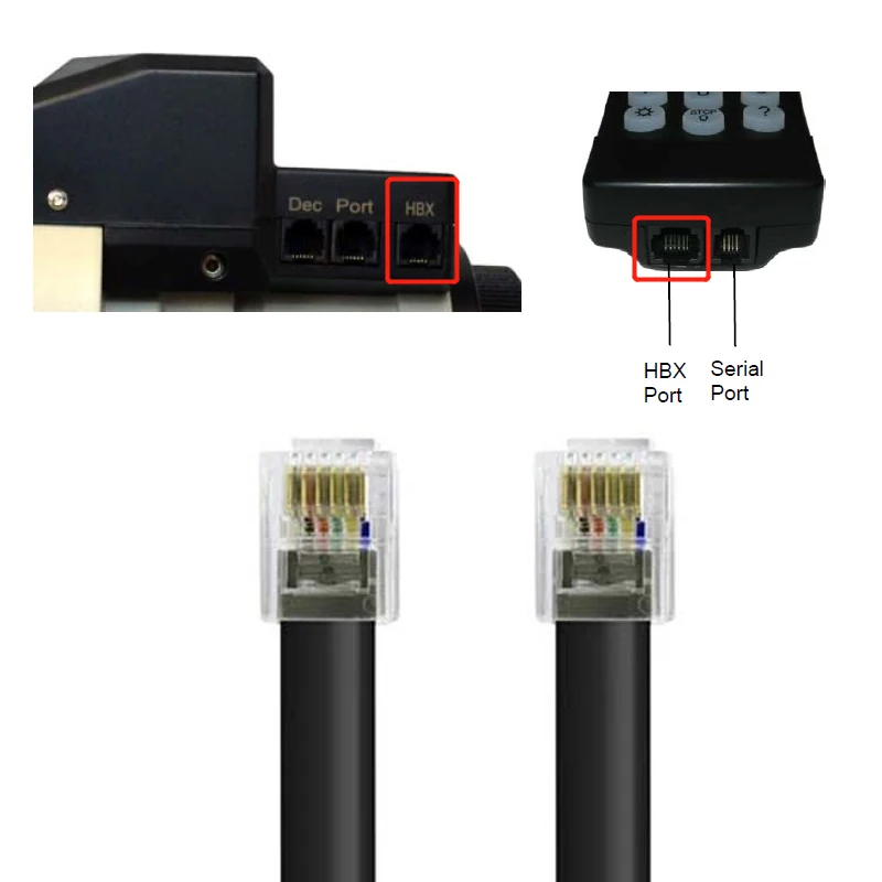 Flat Telephony RJ11 6P6C Controller Cable Compatible with Ioptron Telescope Mount to Go2Nova Hand Controller Connection