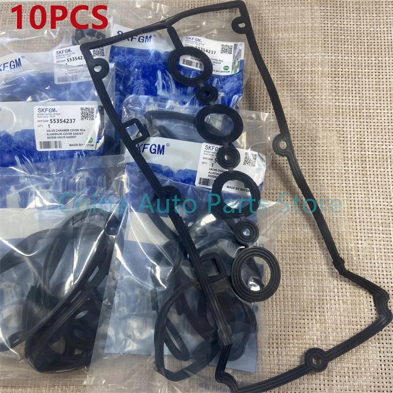 10X Aluminum Engine Valve Cover Gasket / CAMSHAFT COVER Seal OEM# 55354237 5607980 For Chevrolet Cruze Sonic Opel Saturn- Astra