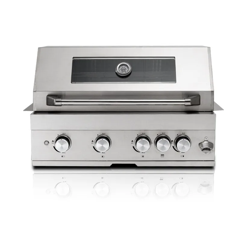 

Embedded gas grill outdoor stainless steel grill