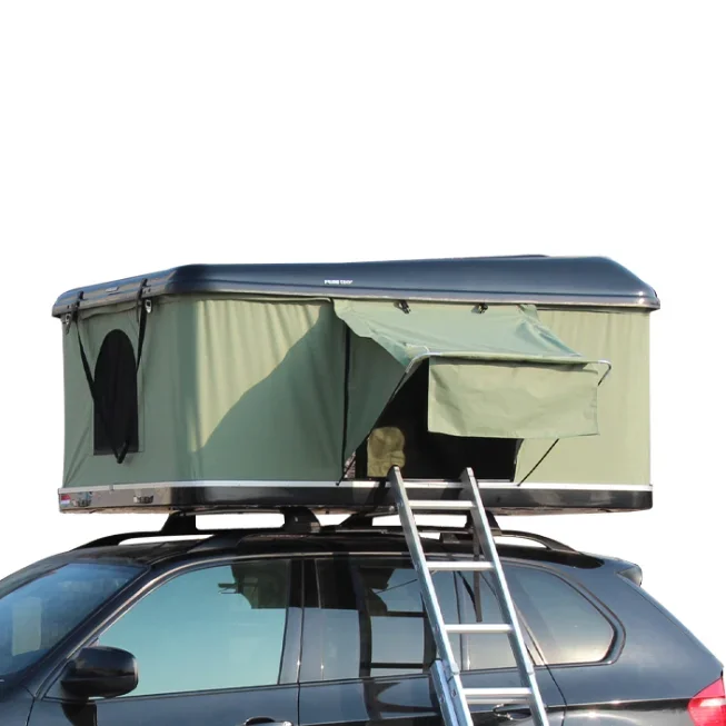 Y Straight Hydraulic Pressure Pop Up Camping 1-2 Person Automatic SUV Truck Rooftop Tents Hard Cover Car Roof Tent