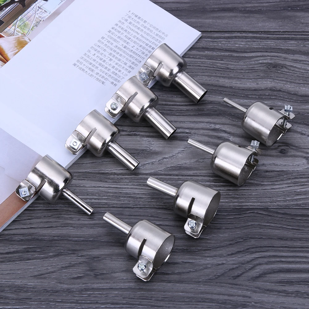 

8 Pcs 850 Hot Air Nozzle Soldering Heat Gun Nozzle 3/4/5/6/7/8/10/12mm Hot Air Gun Nozzle Heat Gun Nozzles Soldering Accessories