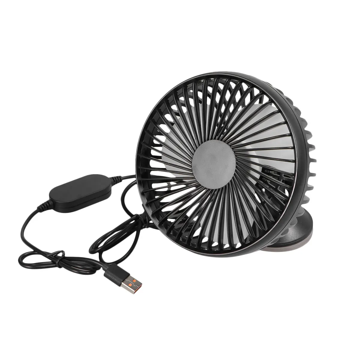 

12 /24V Car Fan Strong Wind Usb for Dashboard Cooler Excavator Vehicle Air Cooling