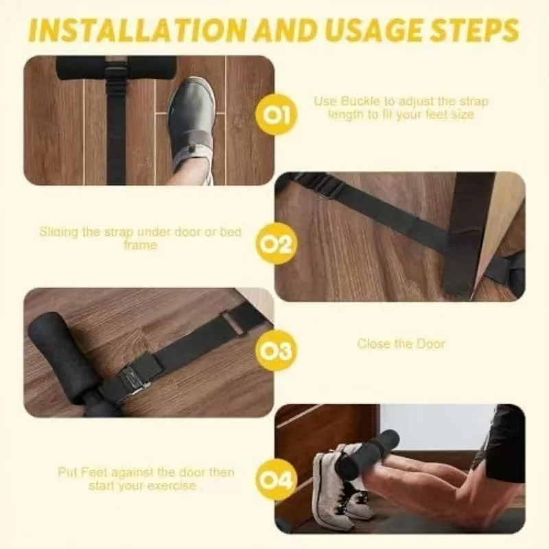 Portable Sit-up Aids Body Stretching Accessories Health Abdominal Device for Men & Women Sit Up Bar for Home Work or Travel