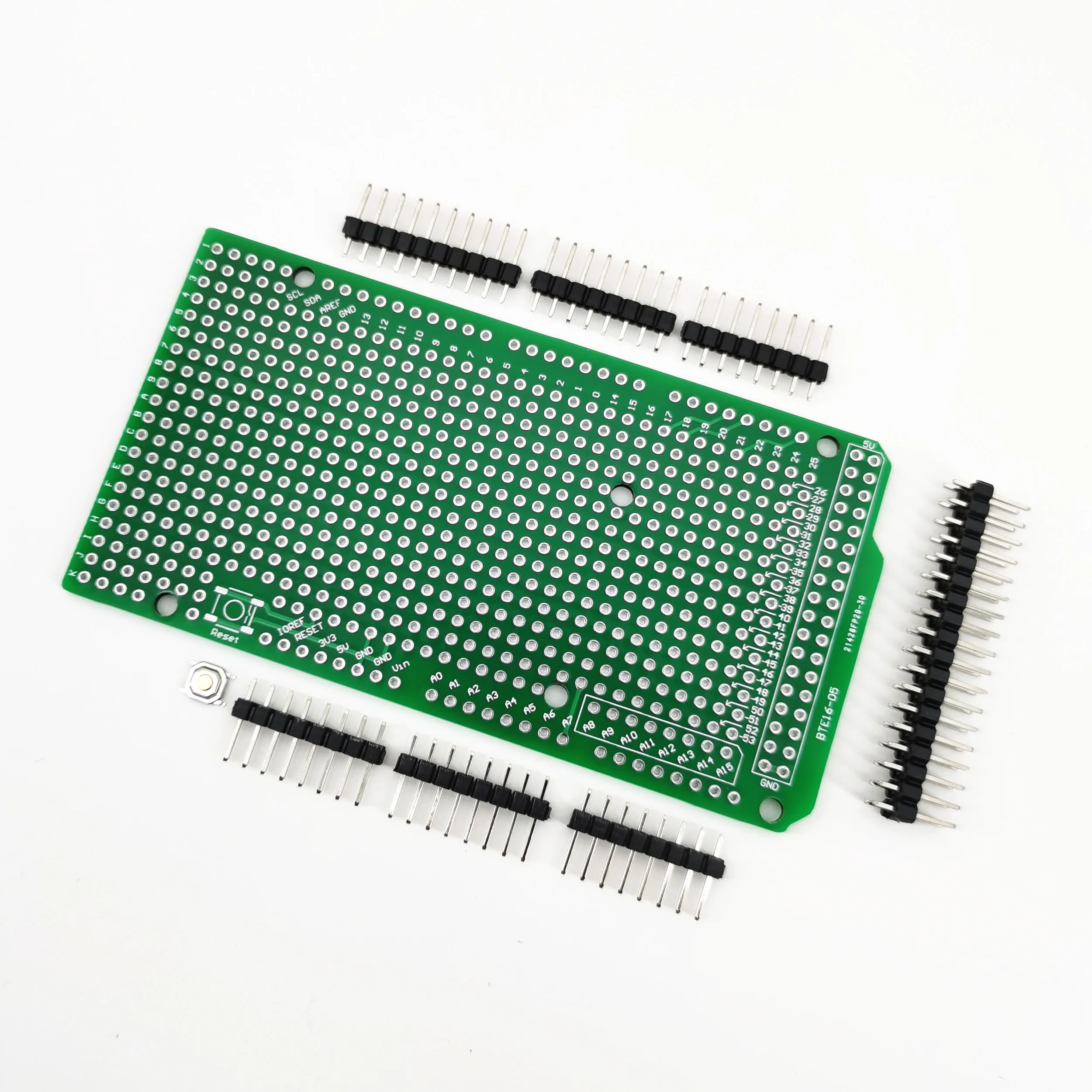 

Prototype PCB Board For Mega2560 Shield V3.0 Breadboard Protoshield DIY FR4 2.54mm Pitch Thickness 1.6mm Good Quality