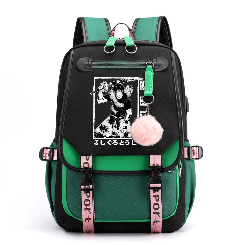 Anime Fushiguro Toji Printing Backpack Kids Boys Girl School Bag Teens Travel Bags Laptop Bag