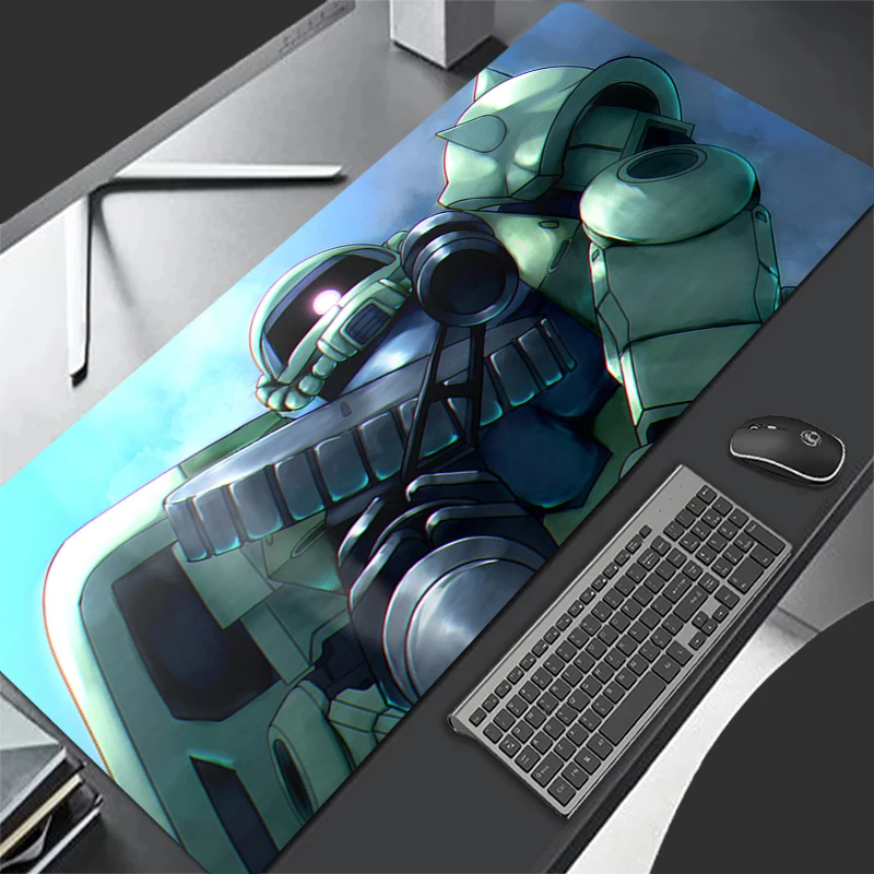Grand tapis de souris mécanique guerrier Gundam Zaku II, pour joueur de jeu, clavier, antidérapant, pour bureau, PC