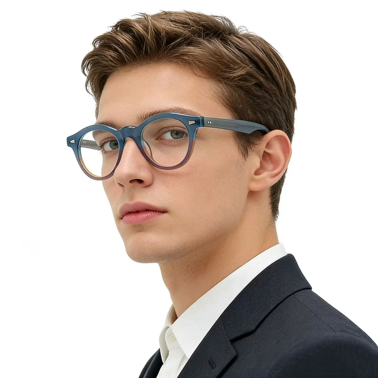 

Oval Vintage Acetate Glasses Frame Women Retro Luxury Brand Handmade Eyeglasses Frame Men Korea Designer Eyewear