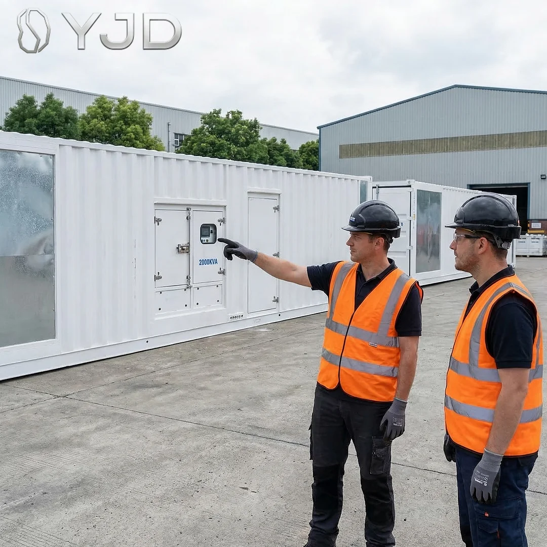 Diesel Generator 1200kw 600V ISO9001 CE Certified Super Silent Type Soundproof Enclosure Temperature Protection