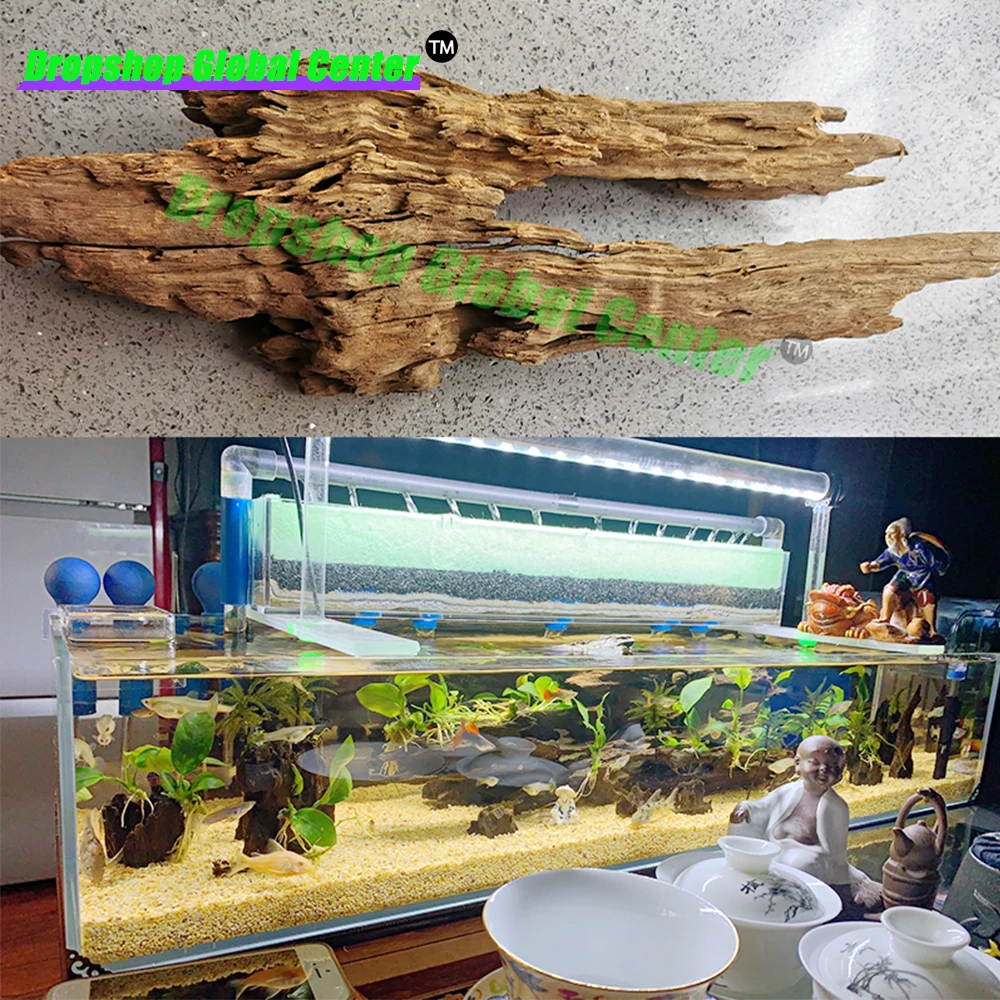 Fish Tank Natural Porous Wood Driftwood Ornament for Aquarium Decoration Crabs Shrimp Fish Aquarium Accessories Woodwork Decor