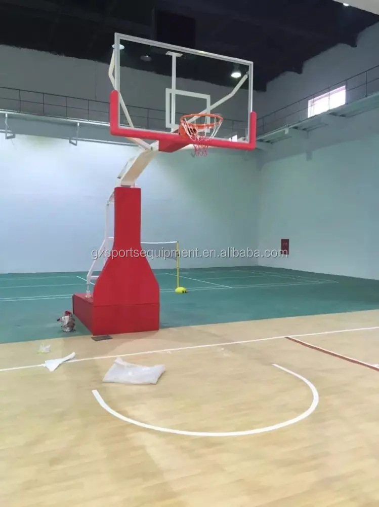 Adjustable Sports Training Equipment Outdoor in Ground Basketball Hoop Stand