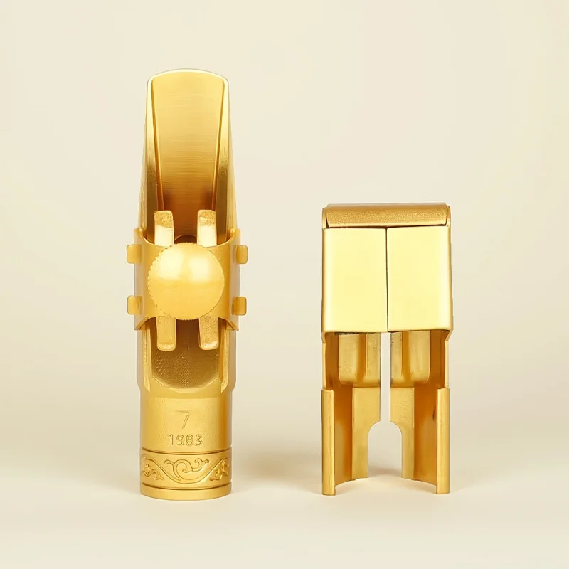 

Металлический мундштук для саксофона сопрано, B-плоская джазовая музыка, изготовлен из латуни, яркий тон, мундштук для саксофона сопрано