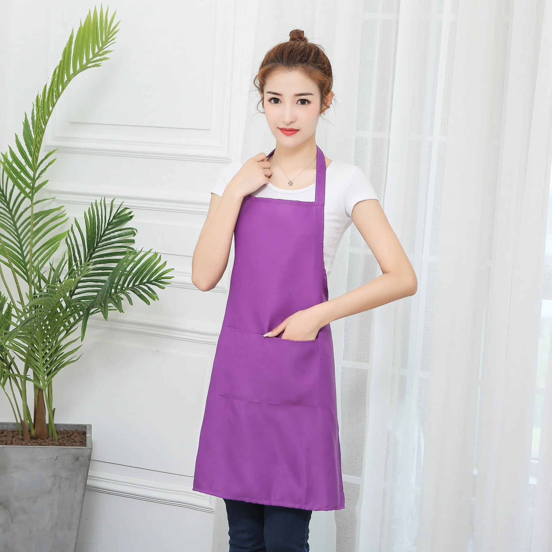 Pastry Chef Aprons Custom Logo Women\'s Kitchen Aprons Baking Accessories Work Home Cleaning Barber Aprons Kitchen Novelties