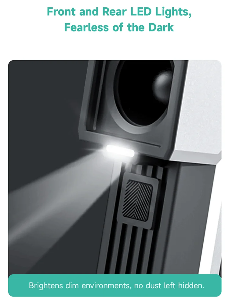 KICA Jetfan Ultra 45m/s منفضة هواء مضغوطة منفاخ كهربائي أضواء LED محمولة لاسلكية 116000   دورة في الدقيقة قابلة للشحن، 4000 مللي أمبير