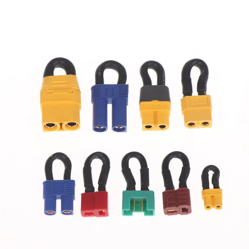 1 Pezzo Accessorio Fai-da-Te per Auto RC, Adattatore da Doppia Batteria a Singola Batteria, Connettore Corto TRX XT60 XT90 EC5 Tipo T