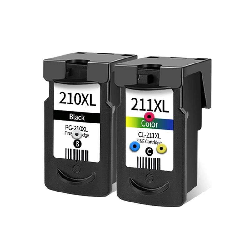 PG-210XL CL-211XL Refillable Ink Cartridge for Canon 210 211 XL IP2700 IP2702 MP240 MP250 MP260 MP270 MP320 MP495 MP480 MP490