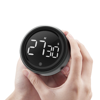 Magnetic Countdown Timer Alarm Clock Kitchen Timer Manual Digital Timer Stand Desk Clock Cooking Timer Shower Study Stopwatch