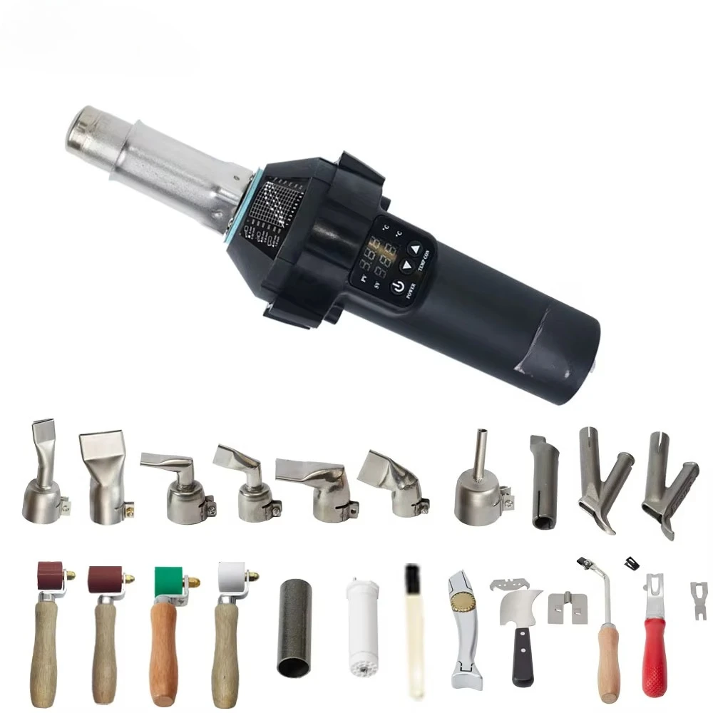 Hand Hot Air Welding Tools Different Welding Kits Available Digital Display Green Black Customized Color