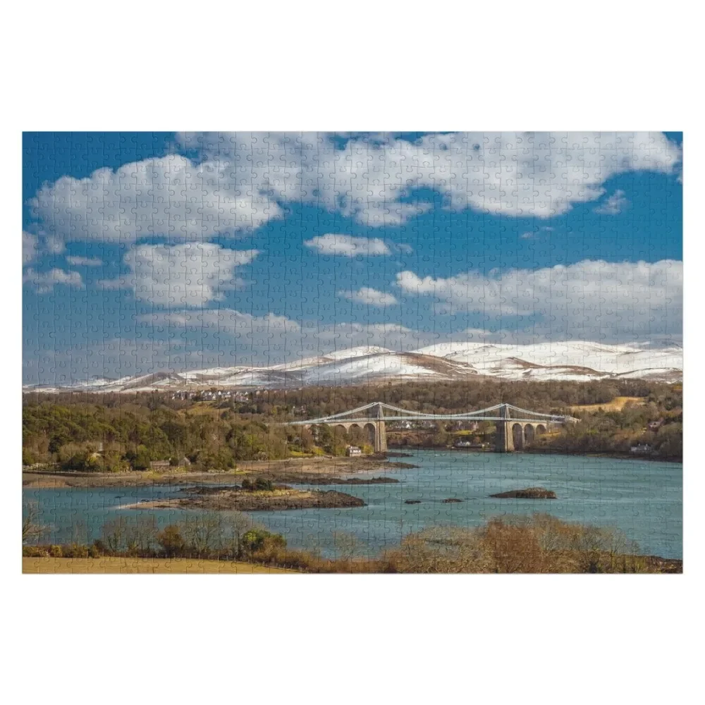 

Menai Bridge Snowdon Anglesey Jigsaw Puzzle Personalized Toy Personalised Jigsaw Puzzle