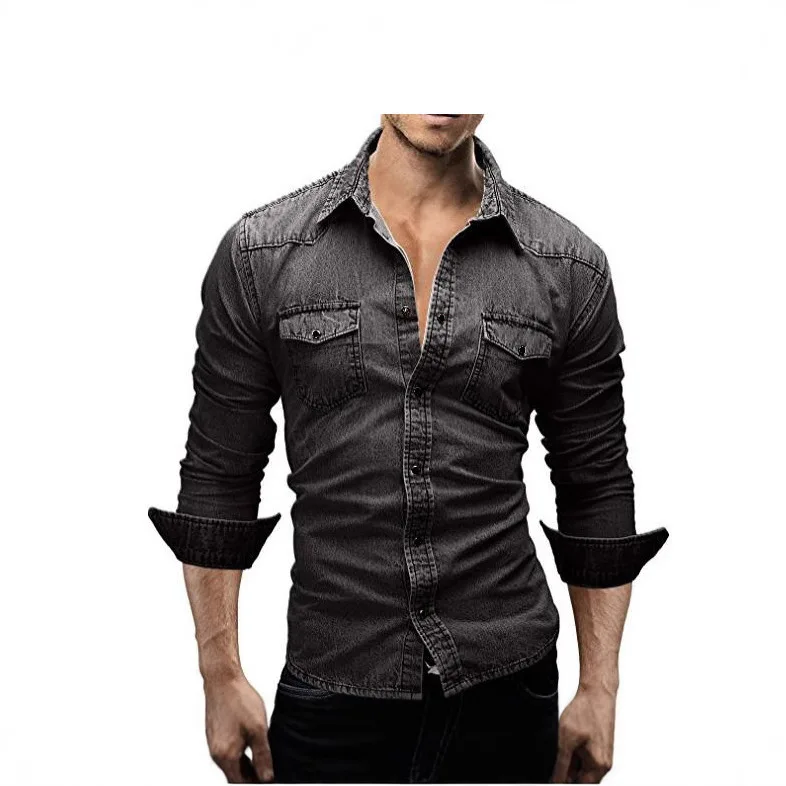 2025 new denim jacket shirt men's top