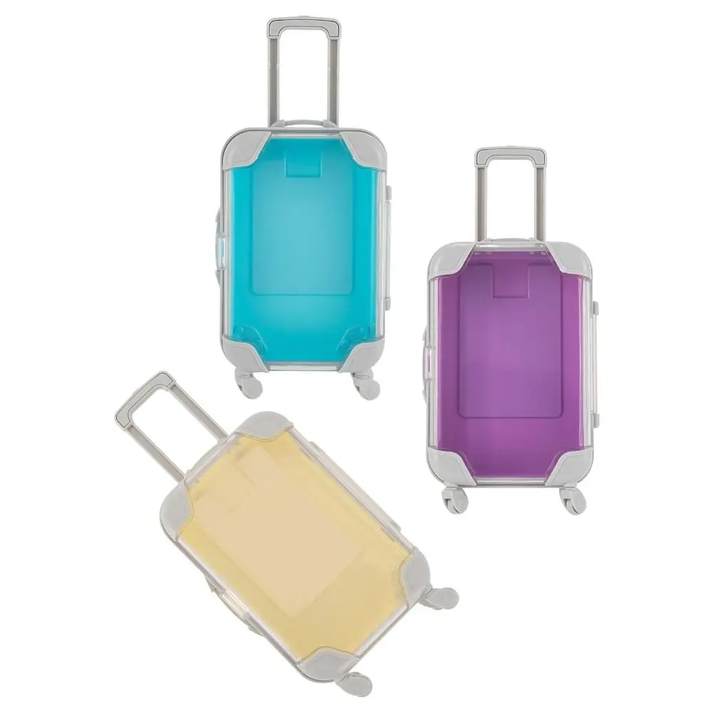 Miniature Mini Suitcase Candy Box Simulation Trolley Case Storage Accessories Trolley Party Favor Boxs Portable