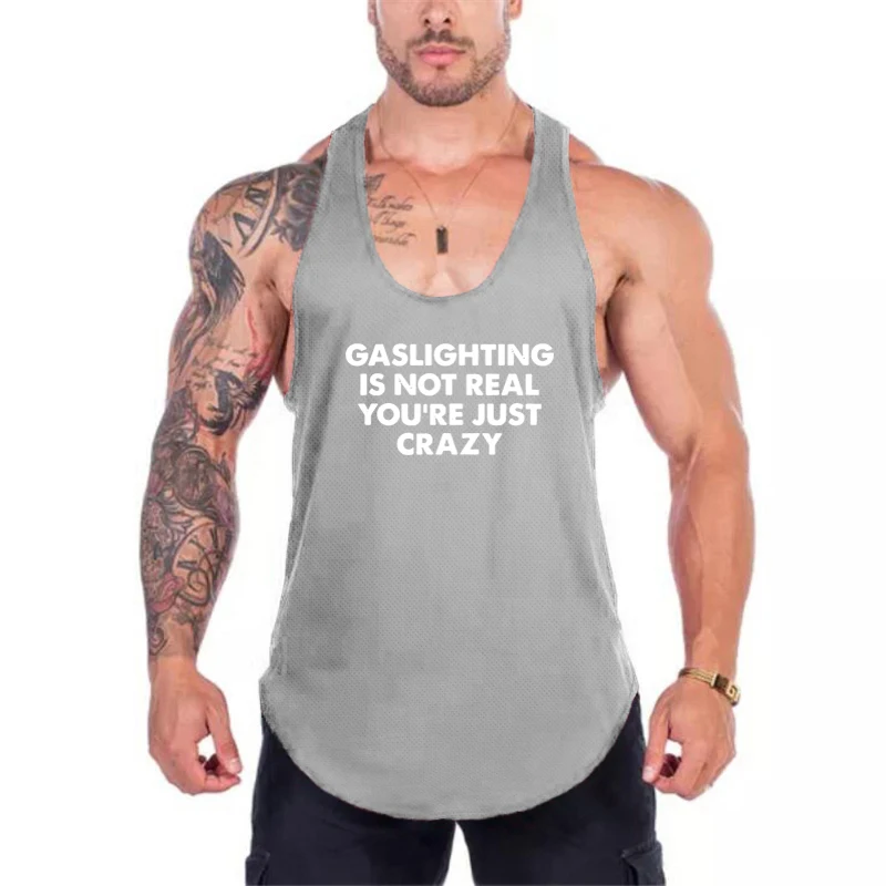 

Running Sport Vest Bodybuilding Sleeveless Mesh Quick Dry Gym Clothing Summer Breathable Mens Fitness Fashion Y Back Tank Tops