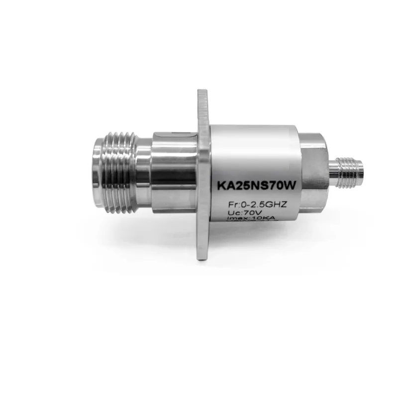 KA25NS70WP waterproof antenna feeder signal lightning arrester N-bus to SMA bus square board 2.5G lightning protection IP67