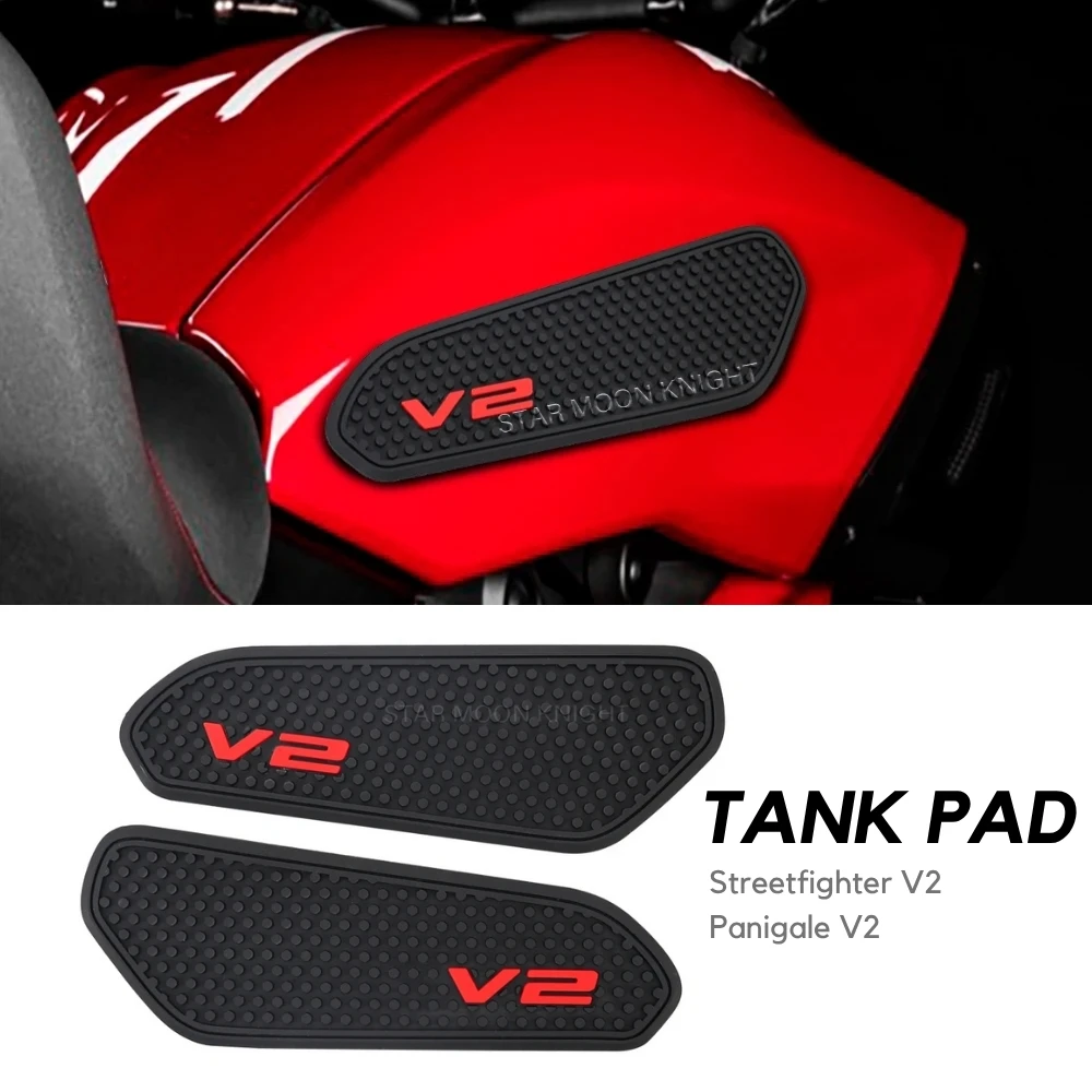 

Anti slip Side Fuel Tank Pad Protection Sticker For Ducati Streetfighter V2 2022+ Panigale V2 2020+ Motorcycle Accessories