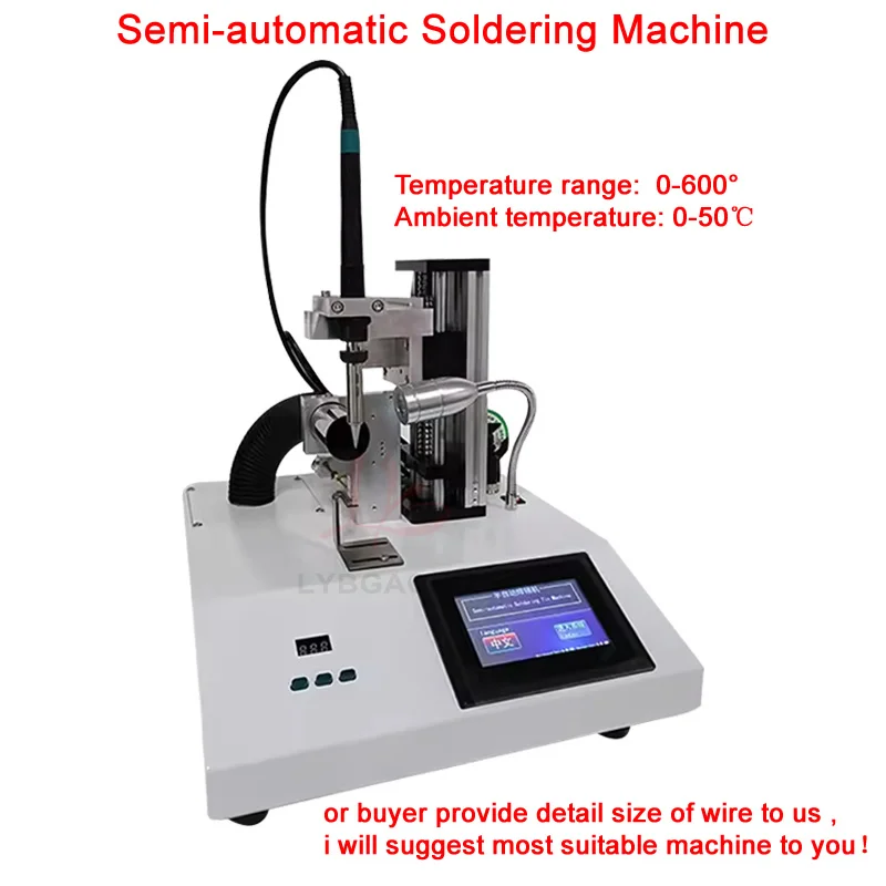 Semi-automatic Soldering Machine Data Cable Soldering Machine Uniformity of Solder Joints Electric Pneumatic Soldering Machine
