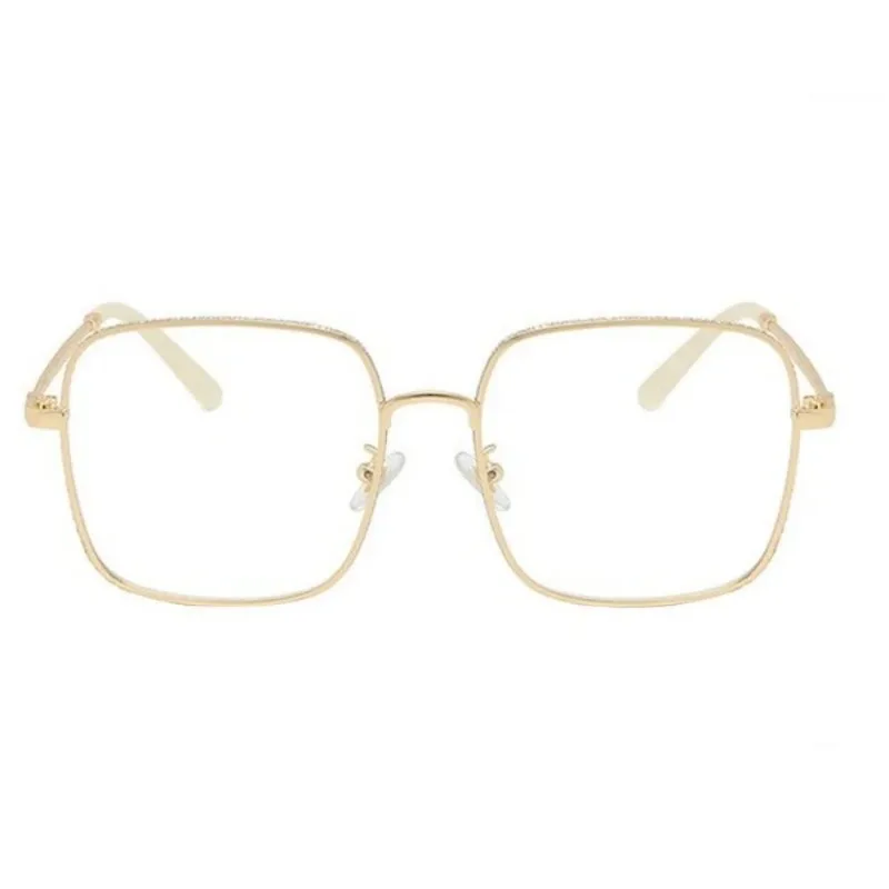 Neue Mode quadratischen Metallrahmen Anti Blaulicht Strahlung Brille für Frauen Männer elegante hochwertige Brillen blockierende Brille